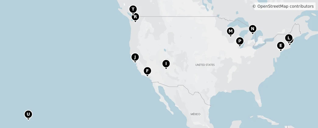 Map of America settentrionale