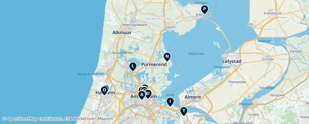 Map of Olanda Settentrionale