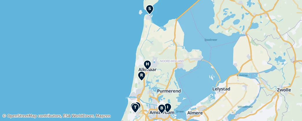 Map of Olanda Settentrionale