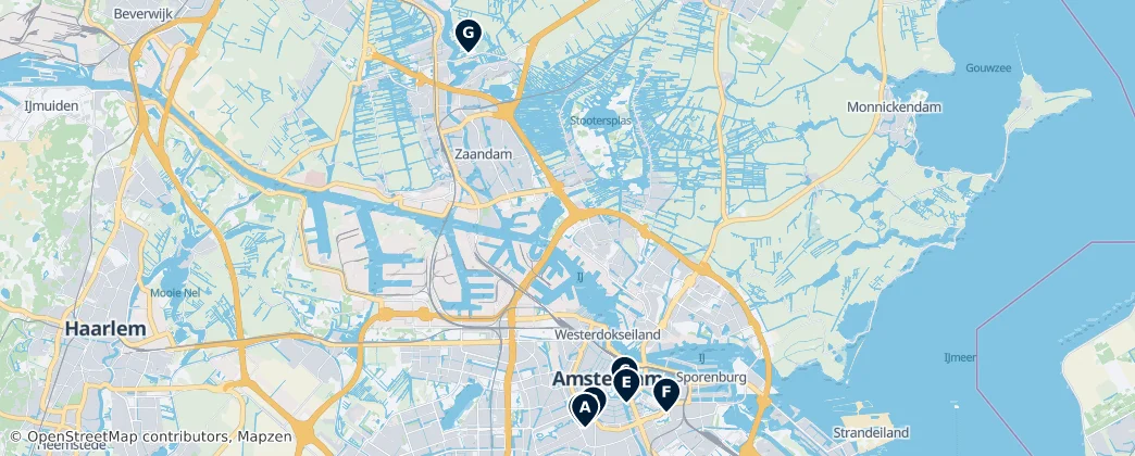 Map of Olanda Settentrionale