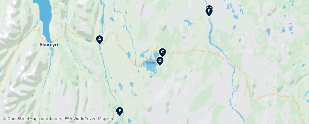Map of Norðurland eystra