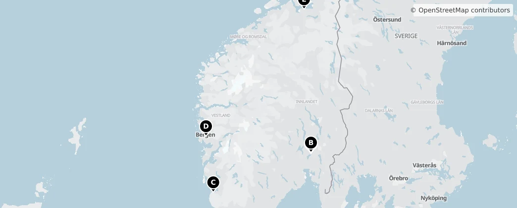 Map of Norvegia