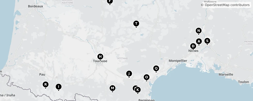 Map of Occitania