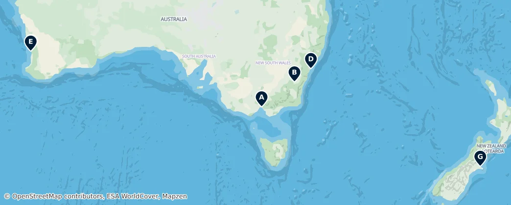 Map of Oceania