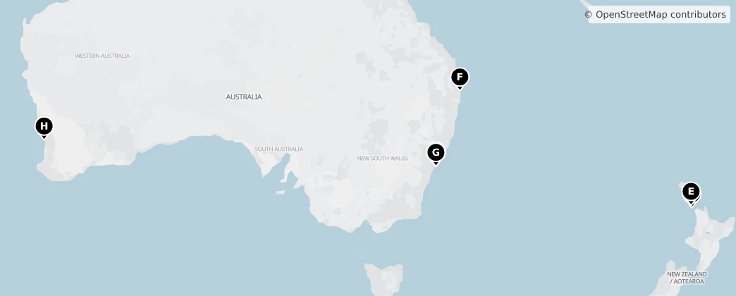 Map of Oceania