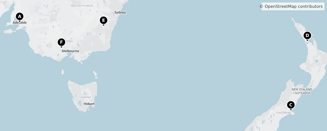 Map of Oceania
