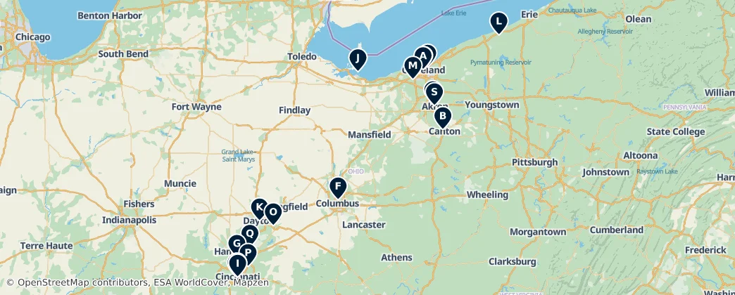 Map of Ohio