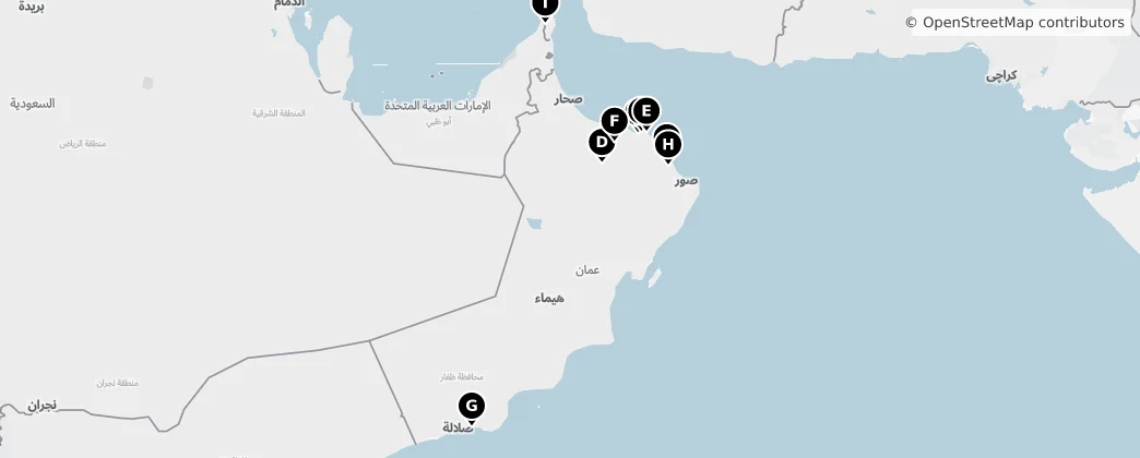 Map of Oman