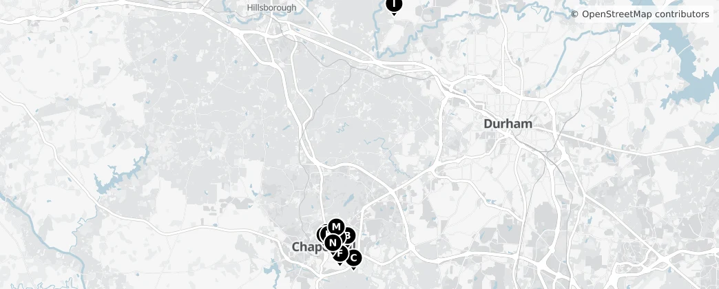 Map of Contea di Orange