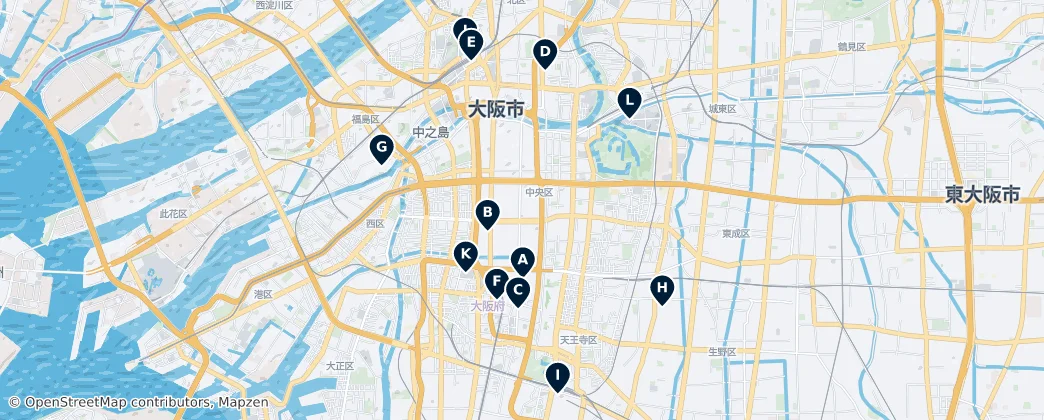 Map of Osaka