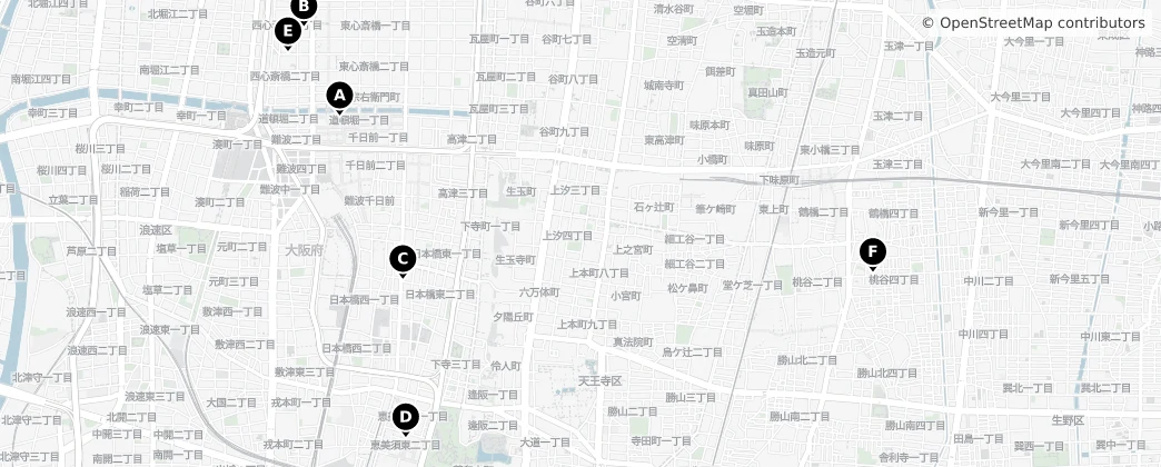 Map of Osaka