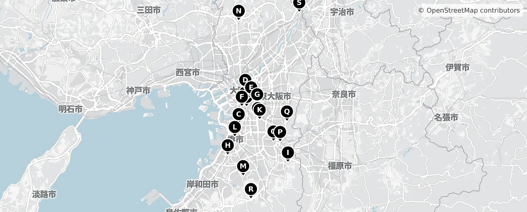 Map of Osaka