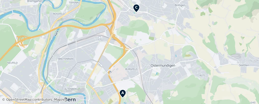 Map of Ostermundigen