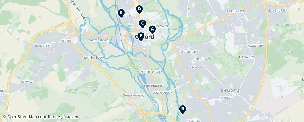 Map of Oxford