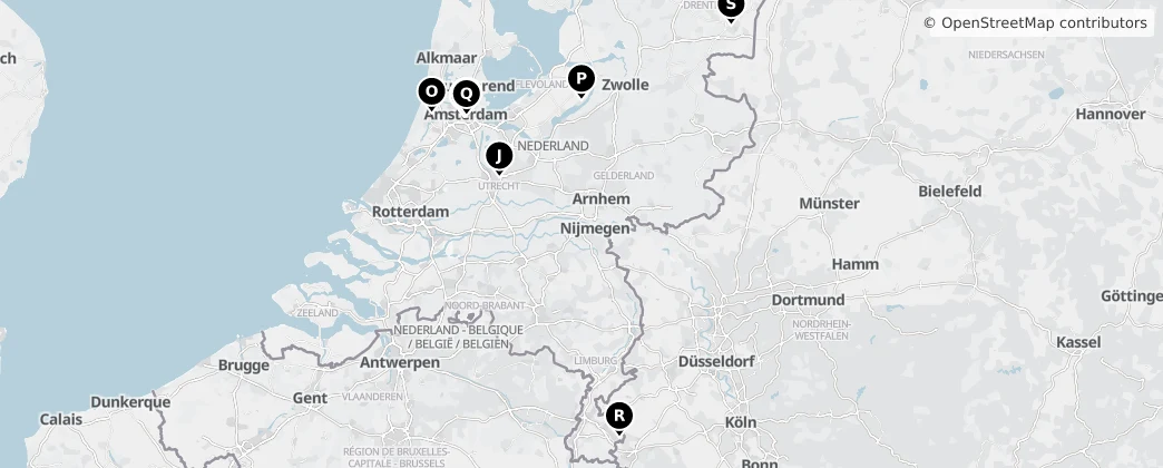 Map of Paesi Bassi