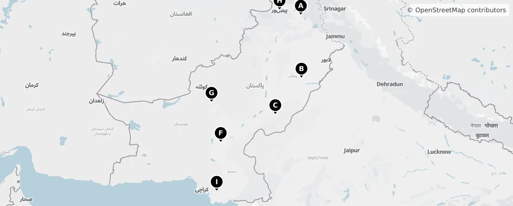 Map of Pakistan
