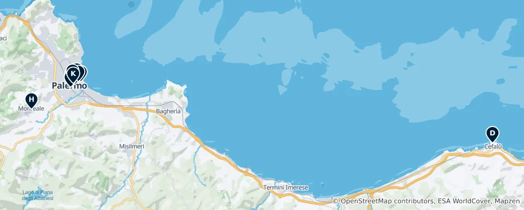 Map of Palermo