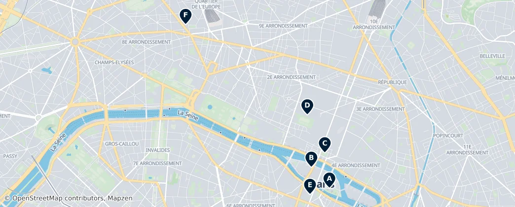 Map of Parigi