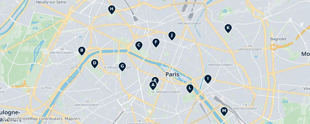 Map of Parigi