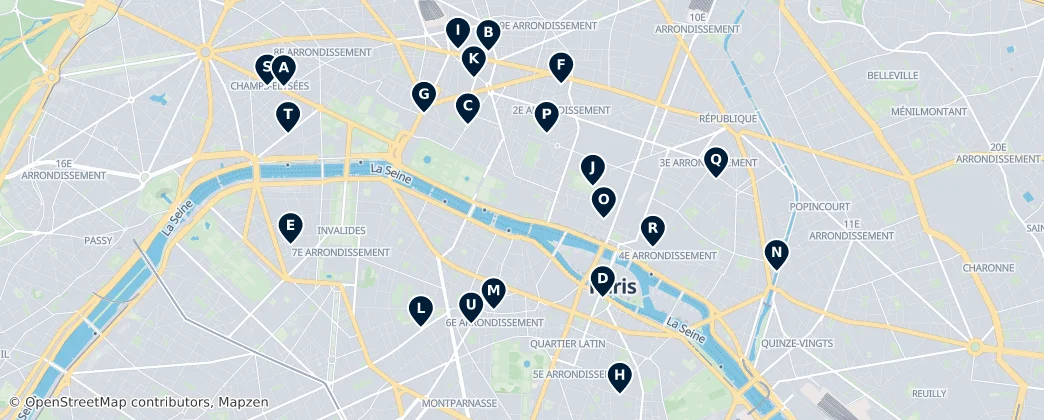 Map of Parigi