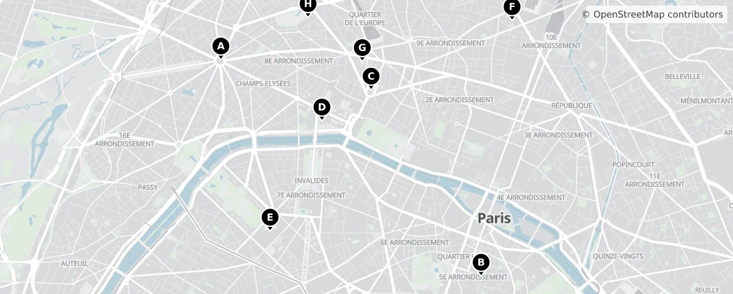 Map of Parigi