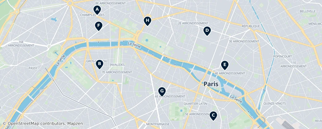 Map of Parigi