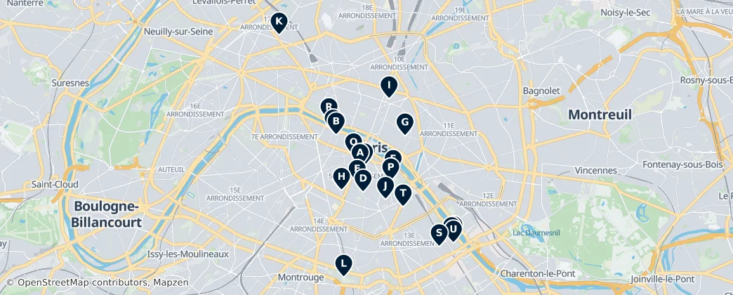 Map of Parigi