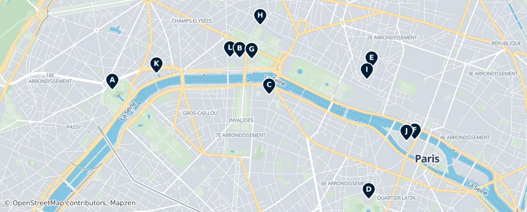 Map of Parigi