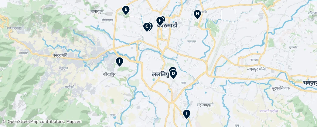 Map of Patan