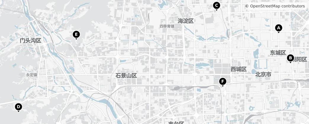 Map of Pechino