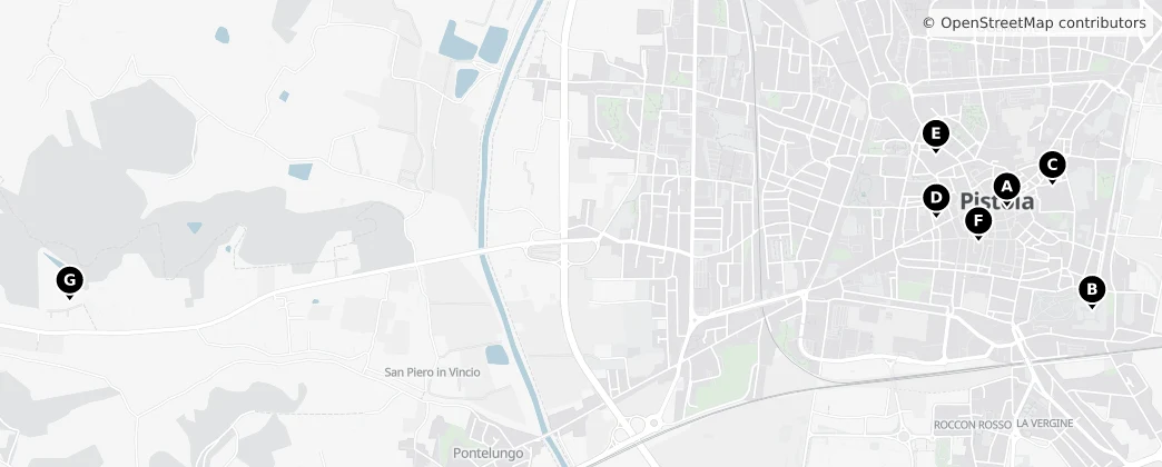 Map of Pistoia