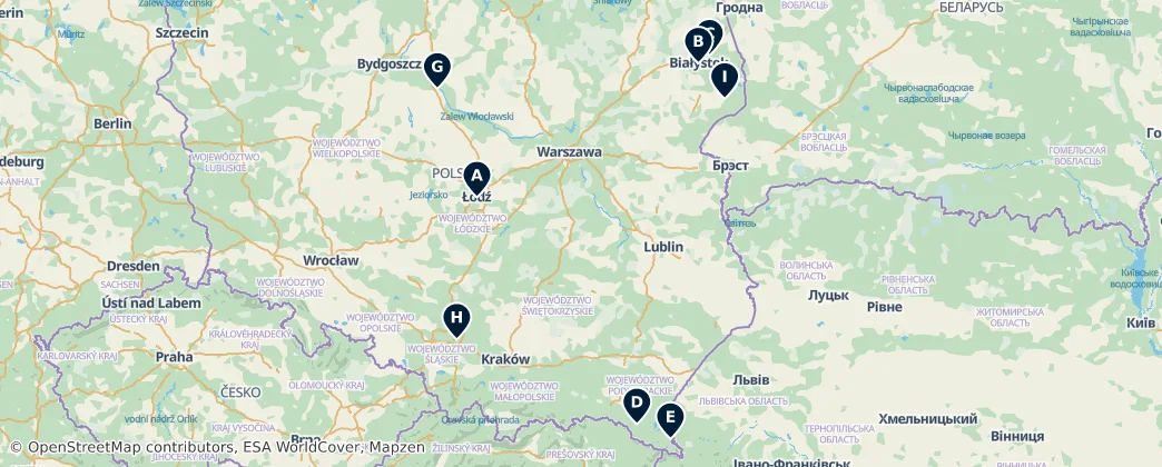 Map of Polonia