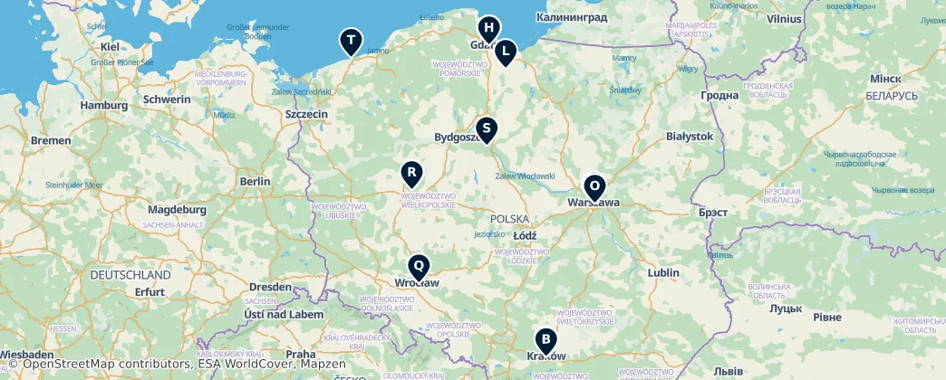 Map of Polonia