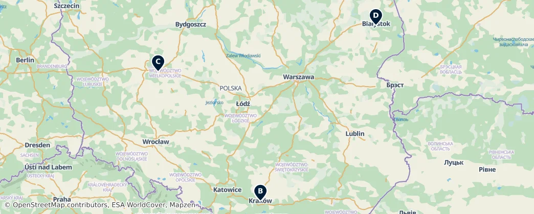 Map of Polska (ląd)