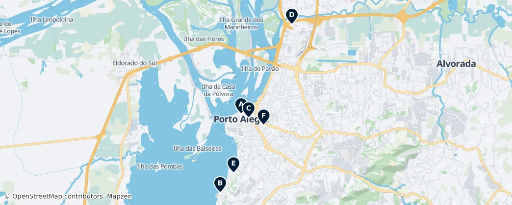 Map of Porto Alegre