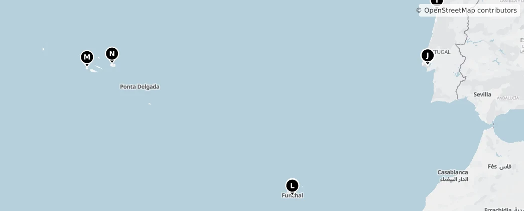 Map of Portogallo