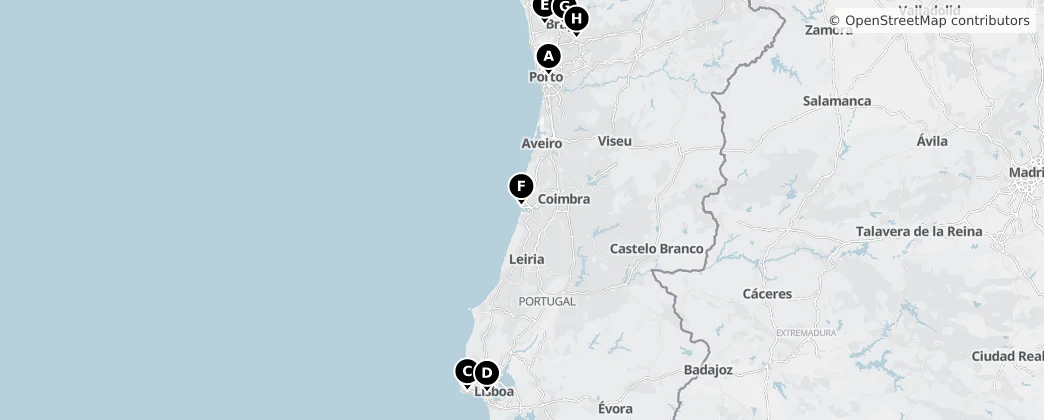 Map of Portogallo