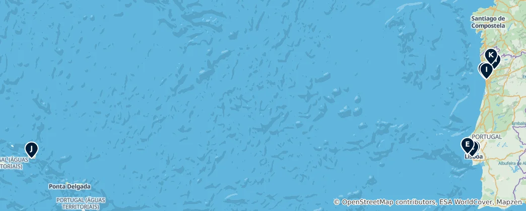 Map of Portogallo