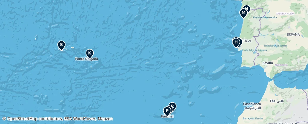 Map of Portogallo