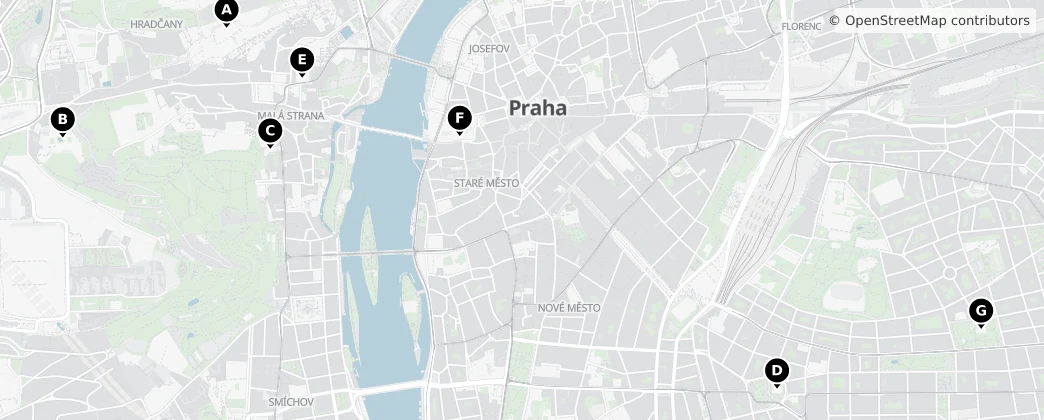 Map of Praga