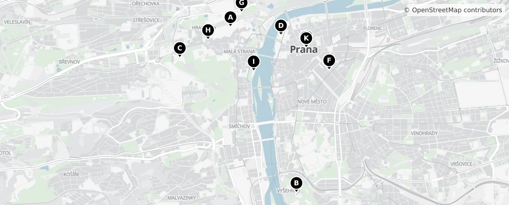 Map of Praga