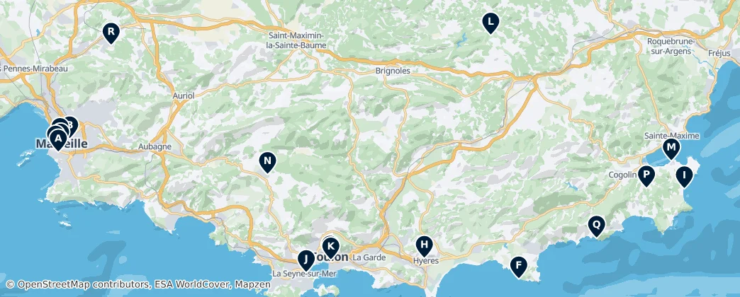 Map of Préalpes de Provence