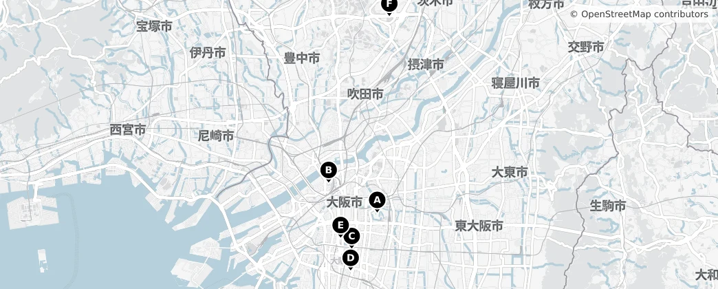 Map of Osaka