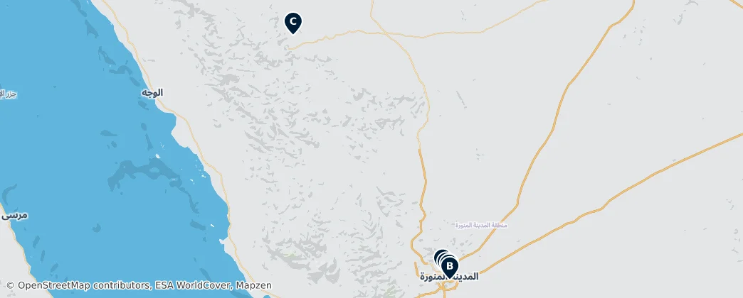 Map of Provincia di Medina