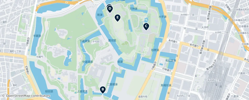 Map of Chiyoda