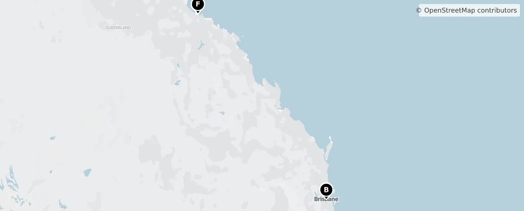 Map of Queensland