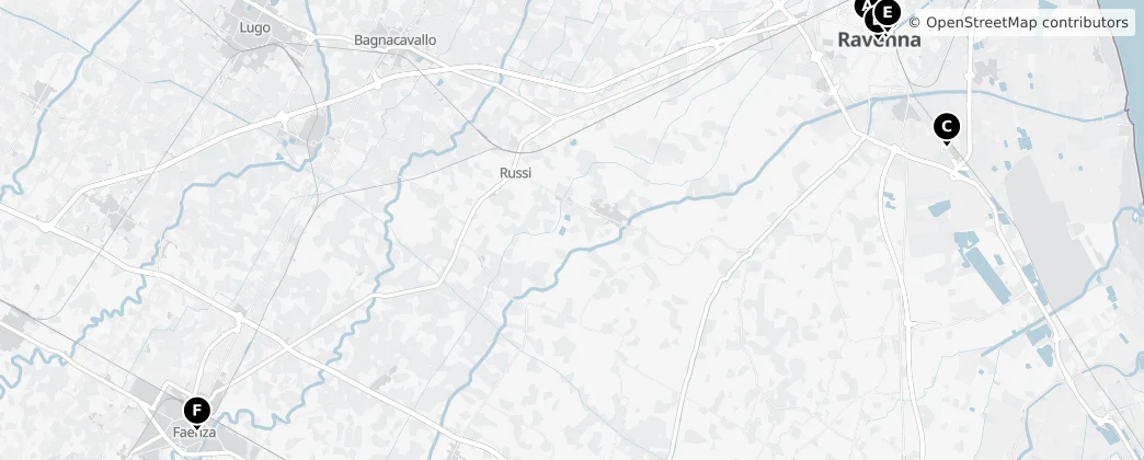Map of Ravenna