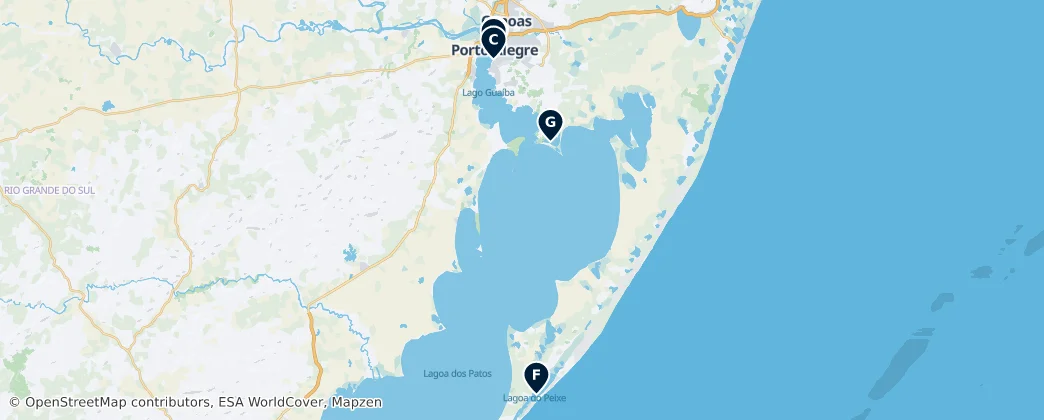 Map of Região Geográfica Intermediária de Porto Alegre