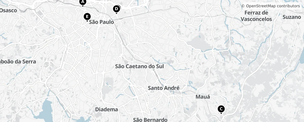 Map of Região Imediata de São Paulo
