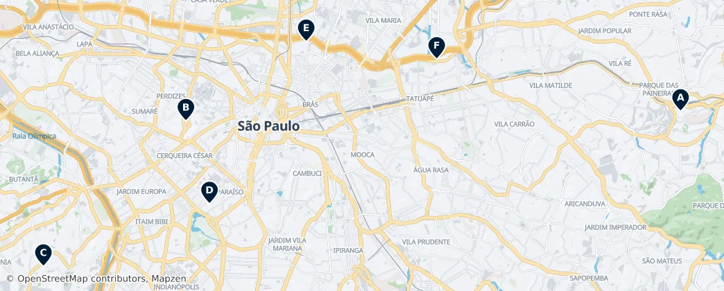 Map of Região Imediata de São Paulo